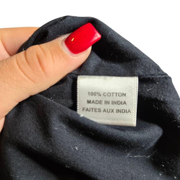 MISA Los Angeles Black Floral Embroidered Tassle Blouse Size: S - Picture 5 of 5